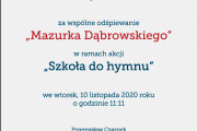 Szkoła do hymnu 2020